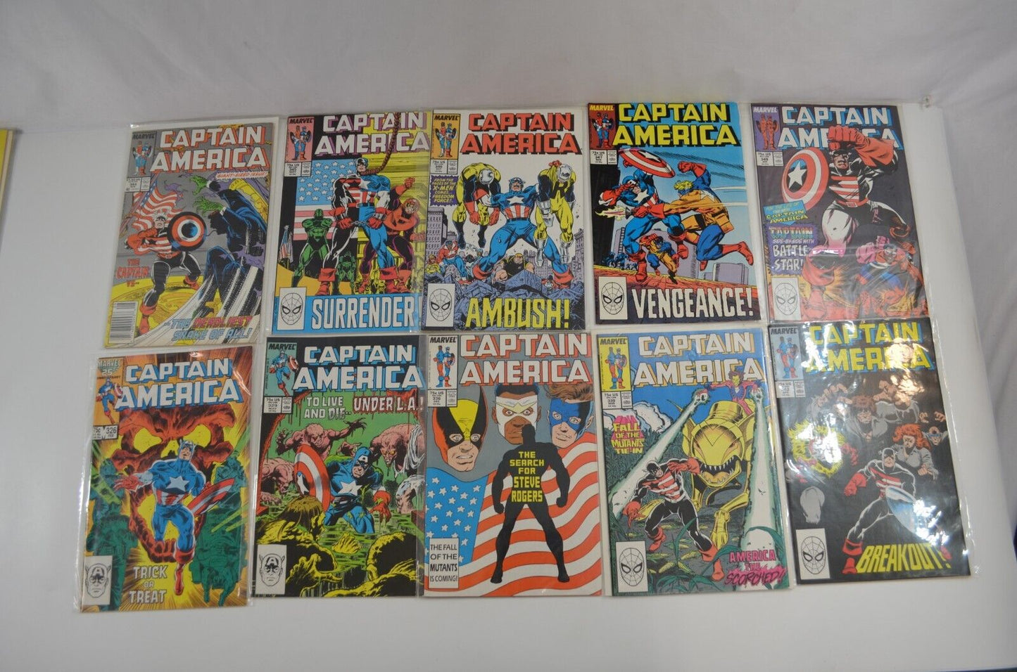 Captain America #310-422 Incomplete RUN Marvel 1985-93 Lot of 74 Comics VF to NM