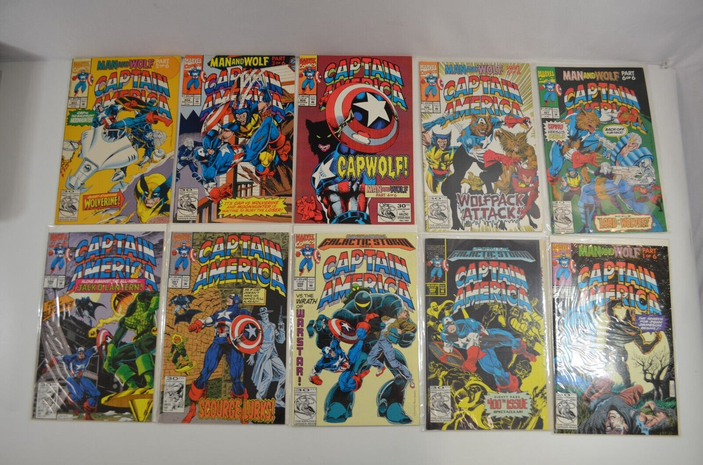 Captain America #310-422 Incomplete RUN Marvel 1985-93 Lot of 74 Comics VF to NM