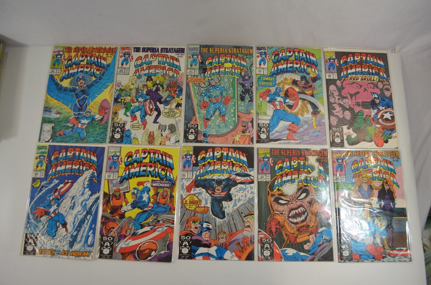 Captain America #310-422 Incomplete RUN Marvel 1985-93 Lot of 74 Comics VF to NM