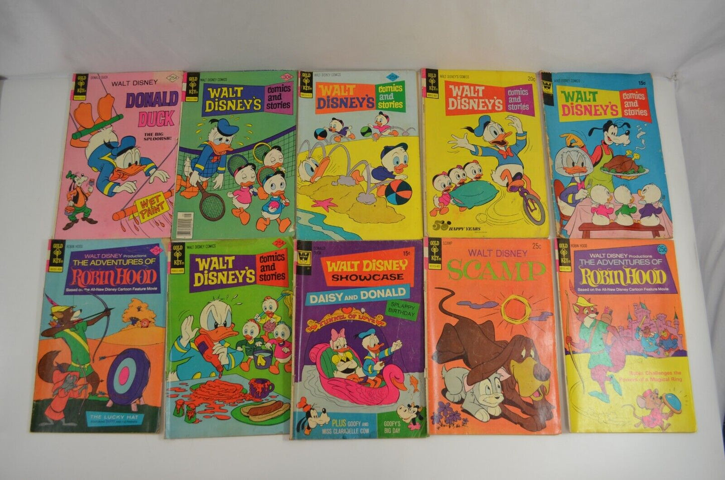 Walt Disney Comics and Stories Lot incl Donald Duck Chip n Dale Tweety Huey more