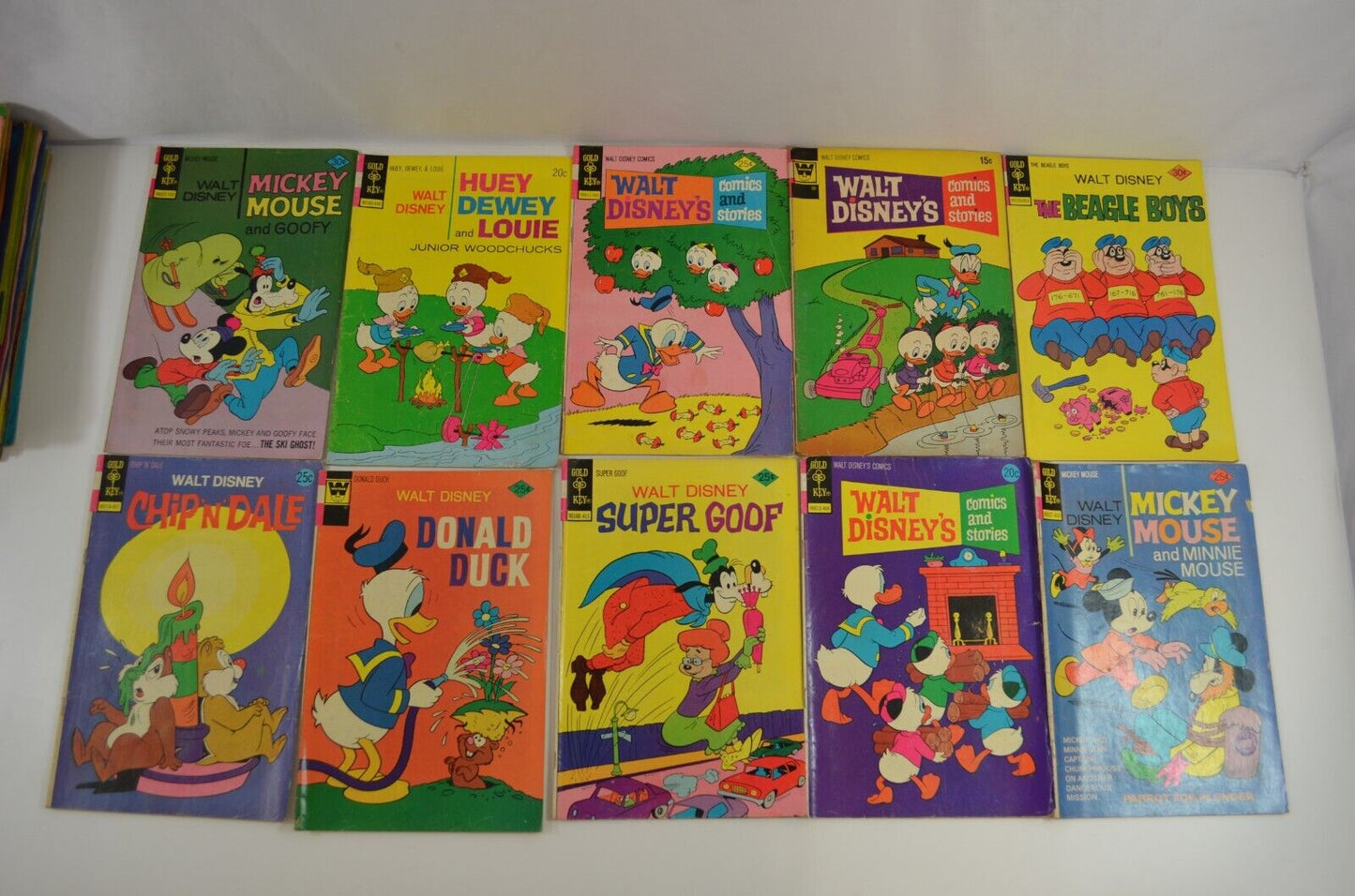 Walt Disney Comics and Stories Lot incl Donald Duck Chip n Dale Tweety Huey more