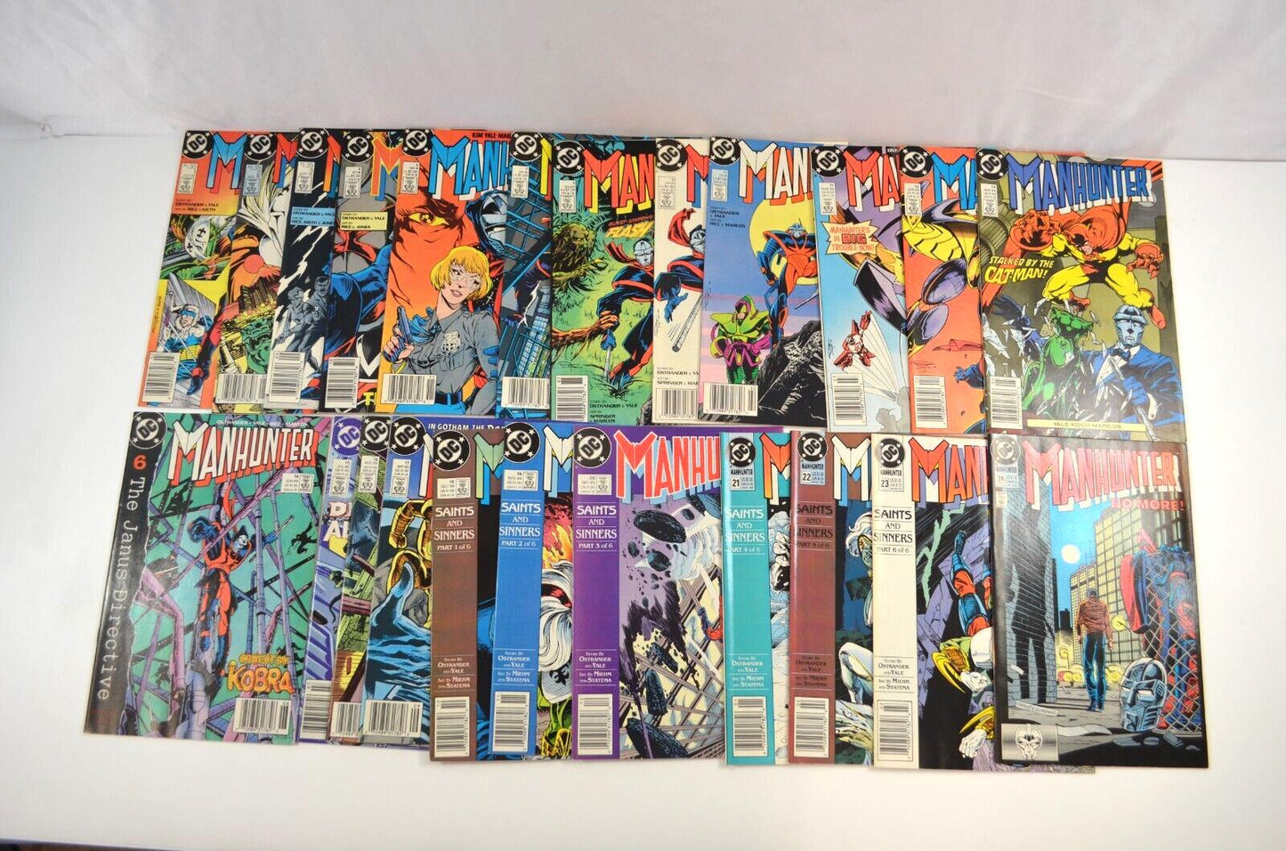 Manhunter 1-6 8-24 Comic Lot (1988 1989 DC) Saints & Sinners Newsstand VF+