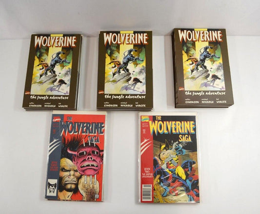 Wolverine Saga #1 2 3 4 & Jungle Adventure Marvel Comic LOT of 40 Multiples