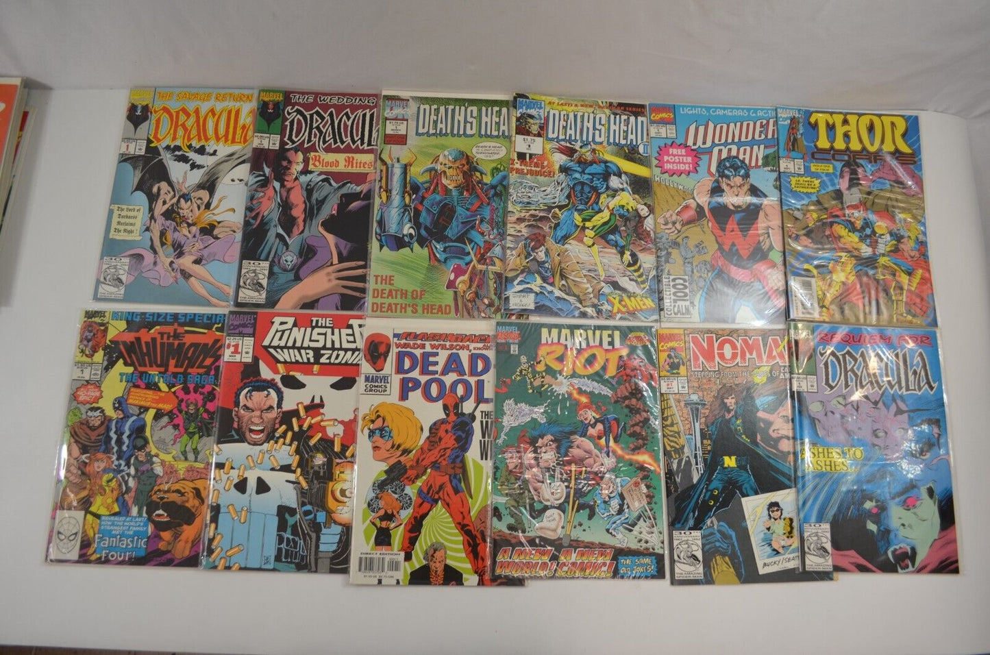 Marvel #1 Comic Book Lot of 36 1990s Deadpool Stryfes X-Force Dracula Infinity