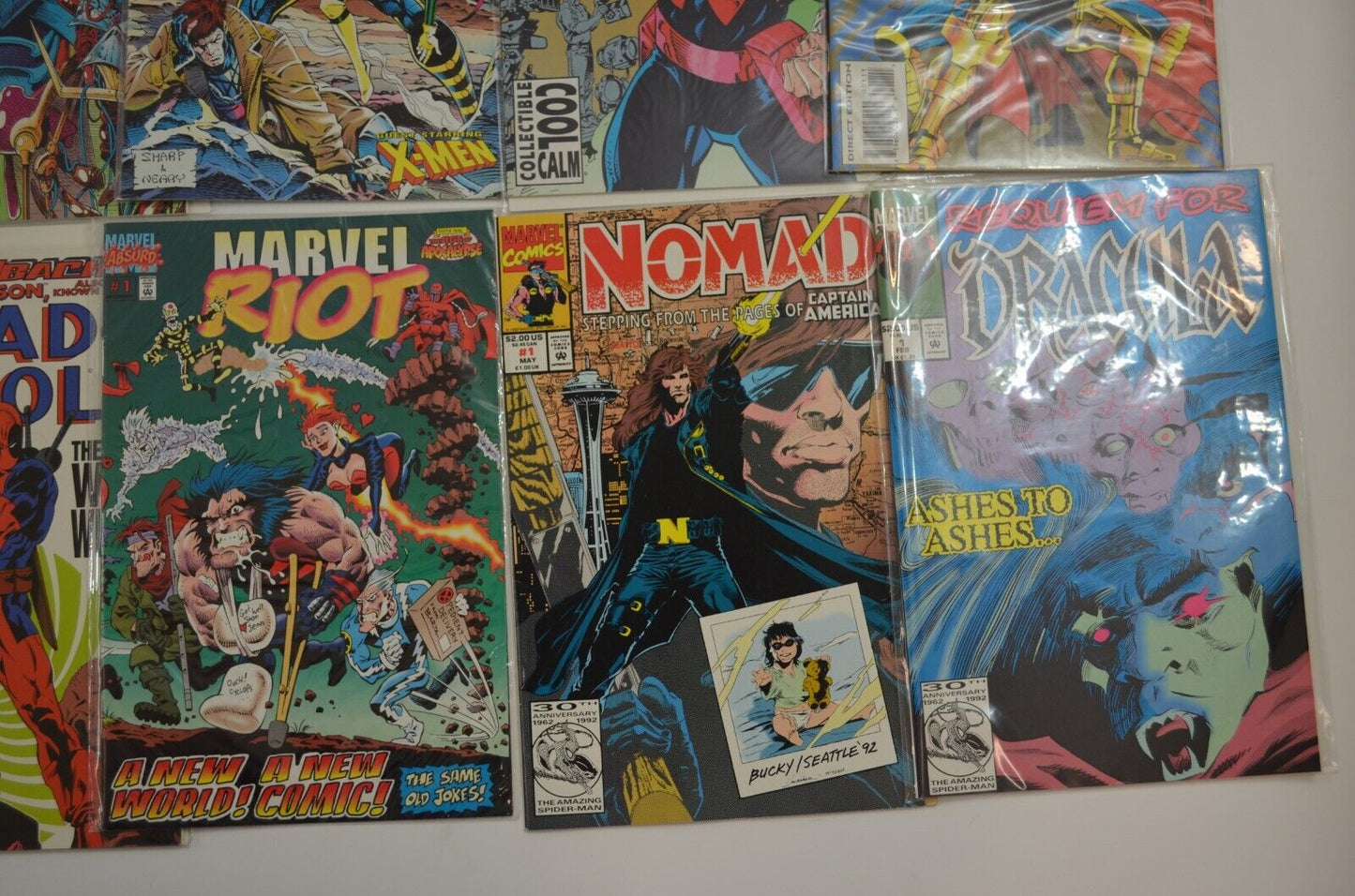 Marvel #1 Comic Book Lot of 36 1990s Deadpool Stryfes X-Force Dracula Infinity