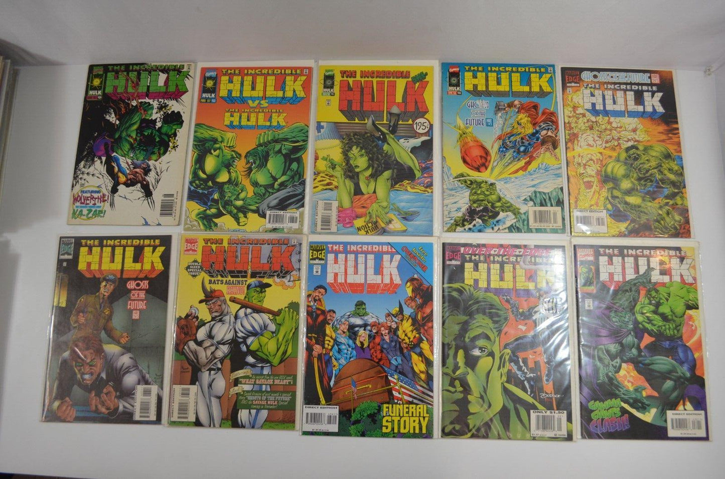 Incredible Hulk #335-454 Incomplete Run Marvel Comic LOT Mostly VF