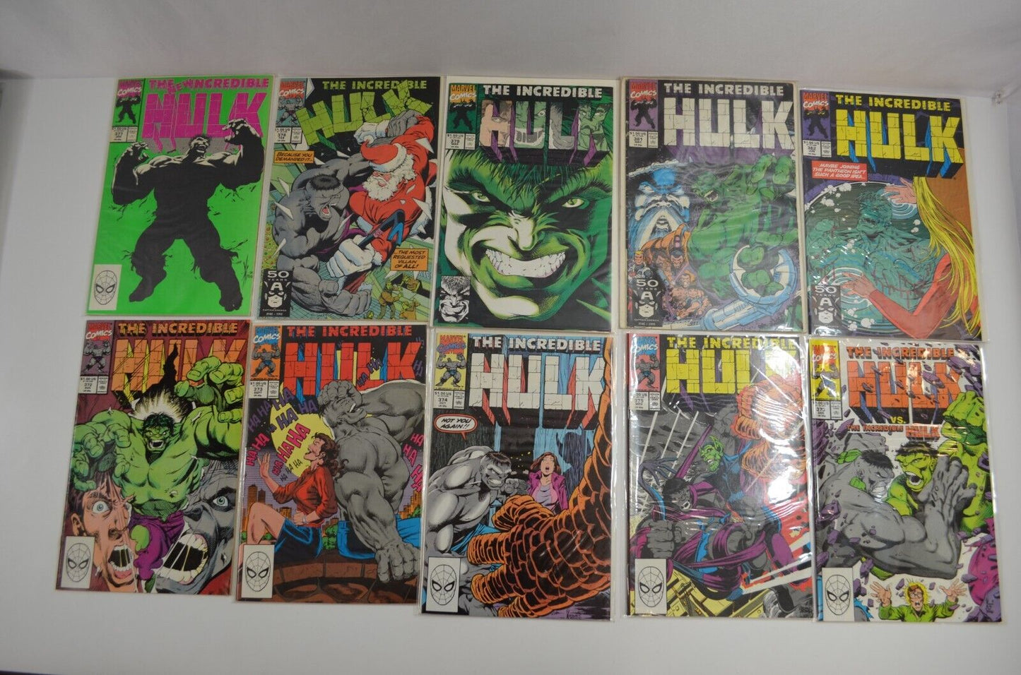 Incredible Hulk #335-454 Incomplete Run Marvel Comic LOT Mostly VF