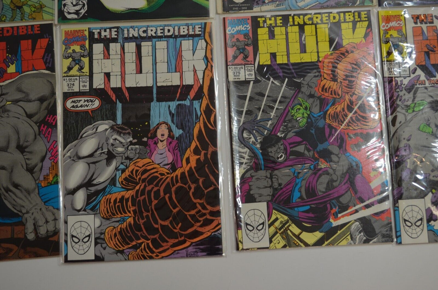 Incredible Hulk #335-454 Incomplete Run Marvel Comic LOT Mostly VF