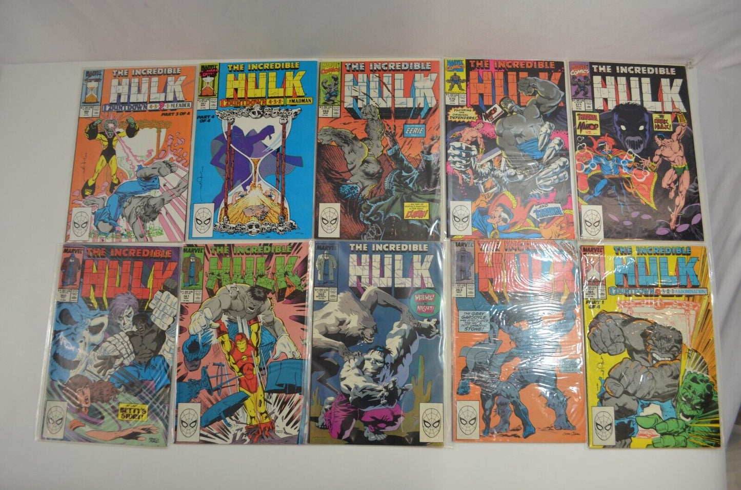 Incredible Hulk #335-454 Incomplete Run Marvel Comic LOT Mostly VF