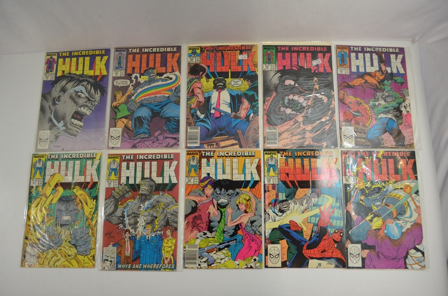 Incredible Hulk #335-454 Incomplete Run Marvel Comic LOT Mostly VF