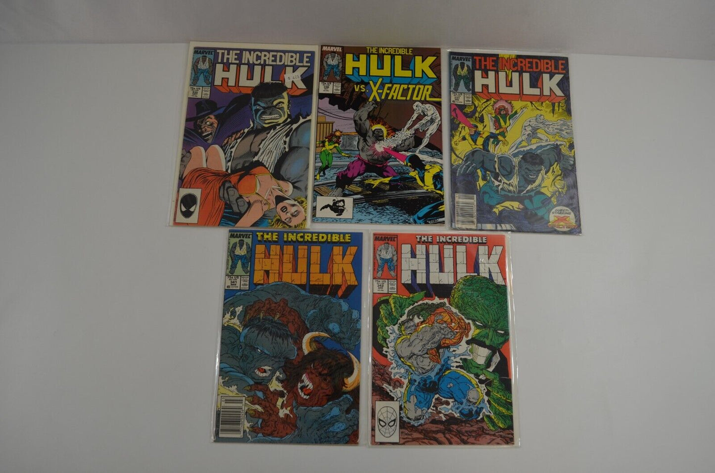 Incredible Hulk #335-454 Incomplete Run Marvel Comic LOT Mostly VF