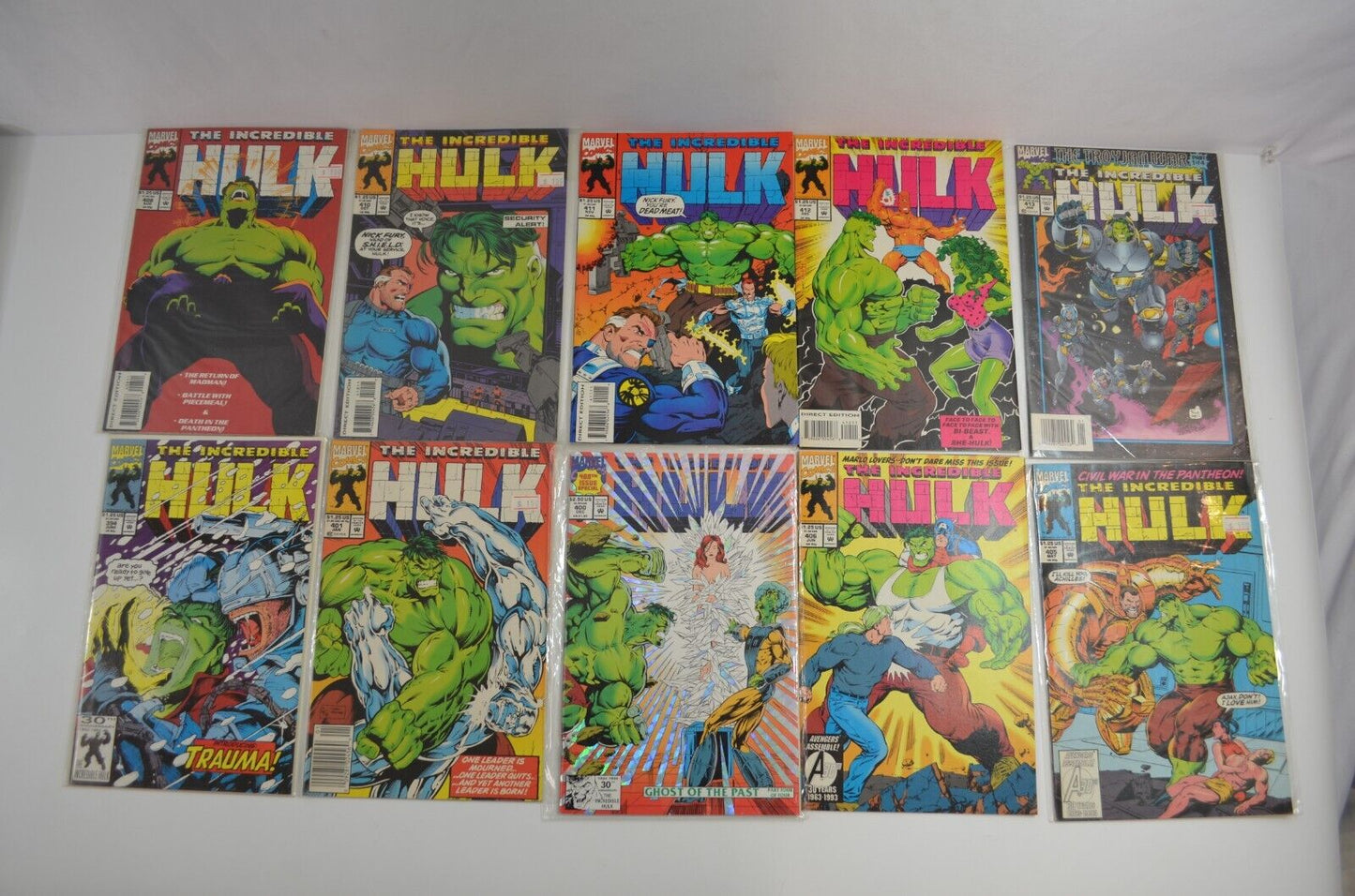 Incredible Hulk #335-454 Incomplete Run Marvel Comic LOT Mostly VF