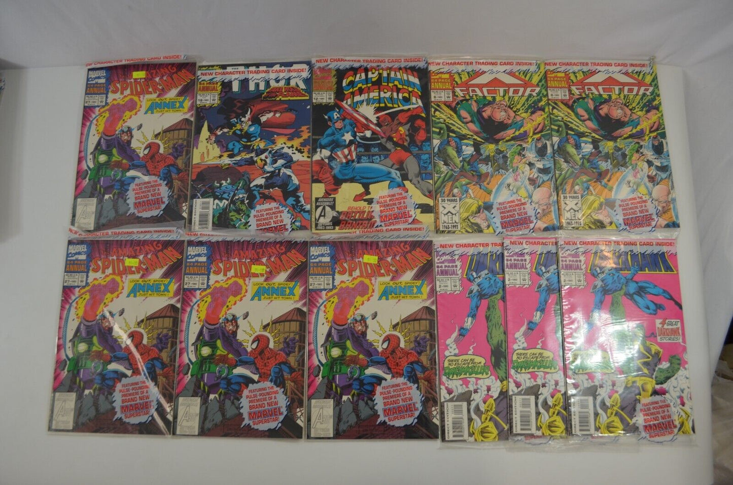 Marvel Annuals Polybag Comic LOT x41 Iron Man Avengers Xmen X-Factor Spiderman