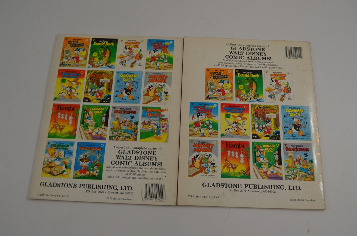 Gladstone Walt Disney Comic Albums 3 8 12 15 17 18 22 Mickey Mouse Donald Duck