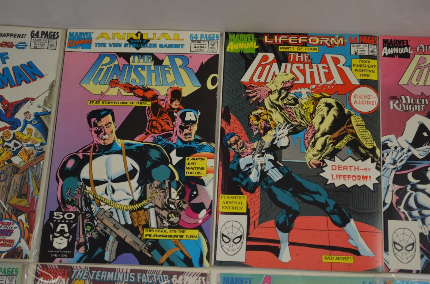 1990s Marvel Annuals Lot of 32 Comic Books Iron Man Punisher Avengers Daredevil