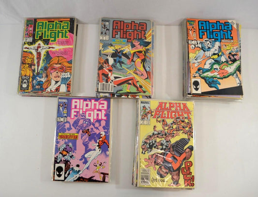 Alpha Flight #1-124 LOT Incomplete Run Annual Special #1 Marvel Comics VF to NM-