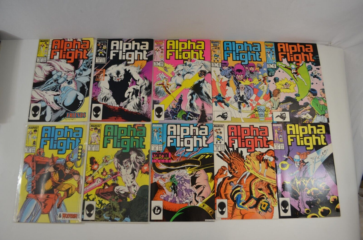 Alpha Flight #1-124 LOT Incomplete Run Annual Special #1 Marvel Comics VF to NM-