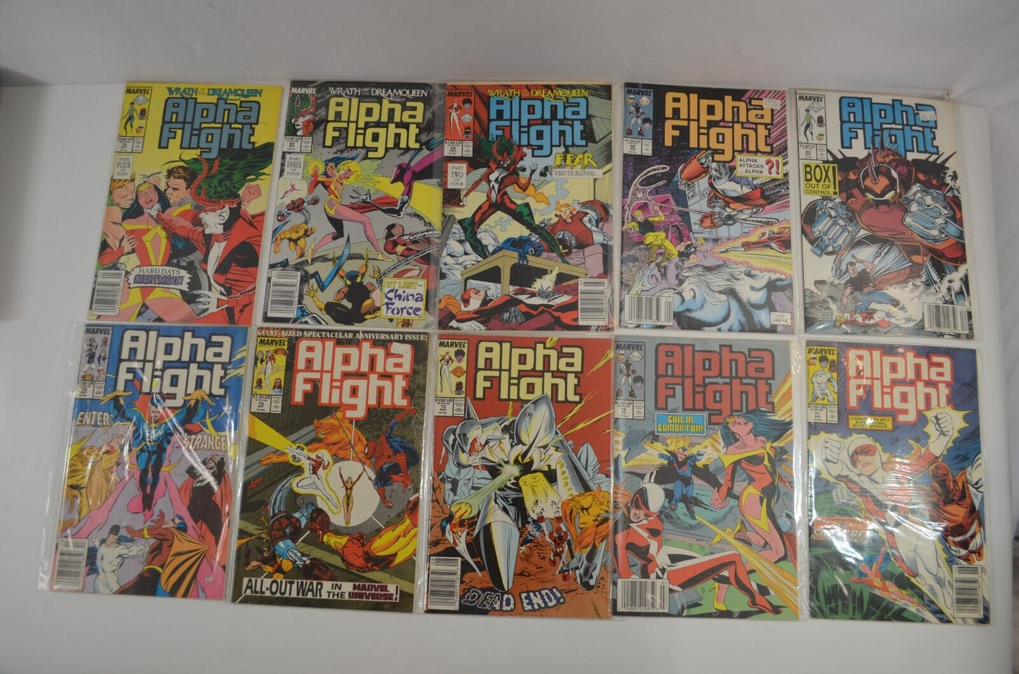 Alpha Flight #1-124 LOT Incomplete Run Annual Special #1 Marvel Comics VF to NM-