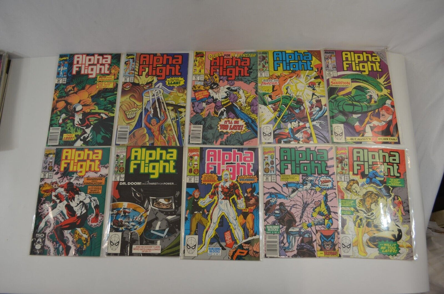 Alpha Flight #1-124 LOT Incomplete Run Annual Special #1 Marvel Comics VF to NM-