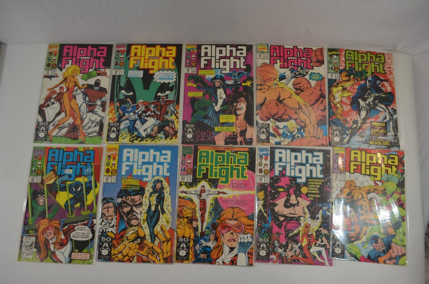 Alpha Flight #1-124 LOT Incomplete Run Annual Special #1 Marvel Comics VF to NM-
