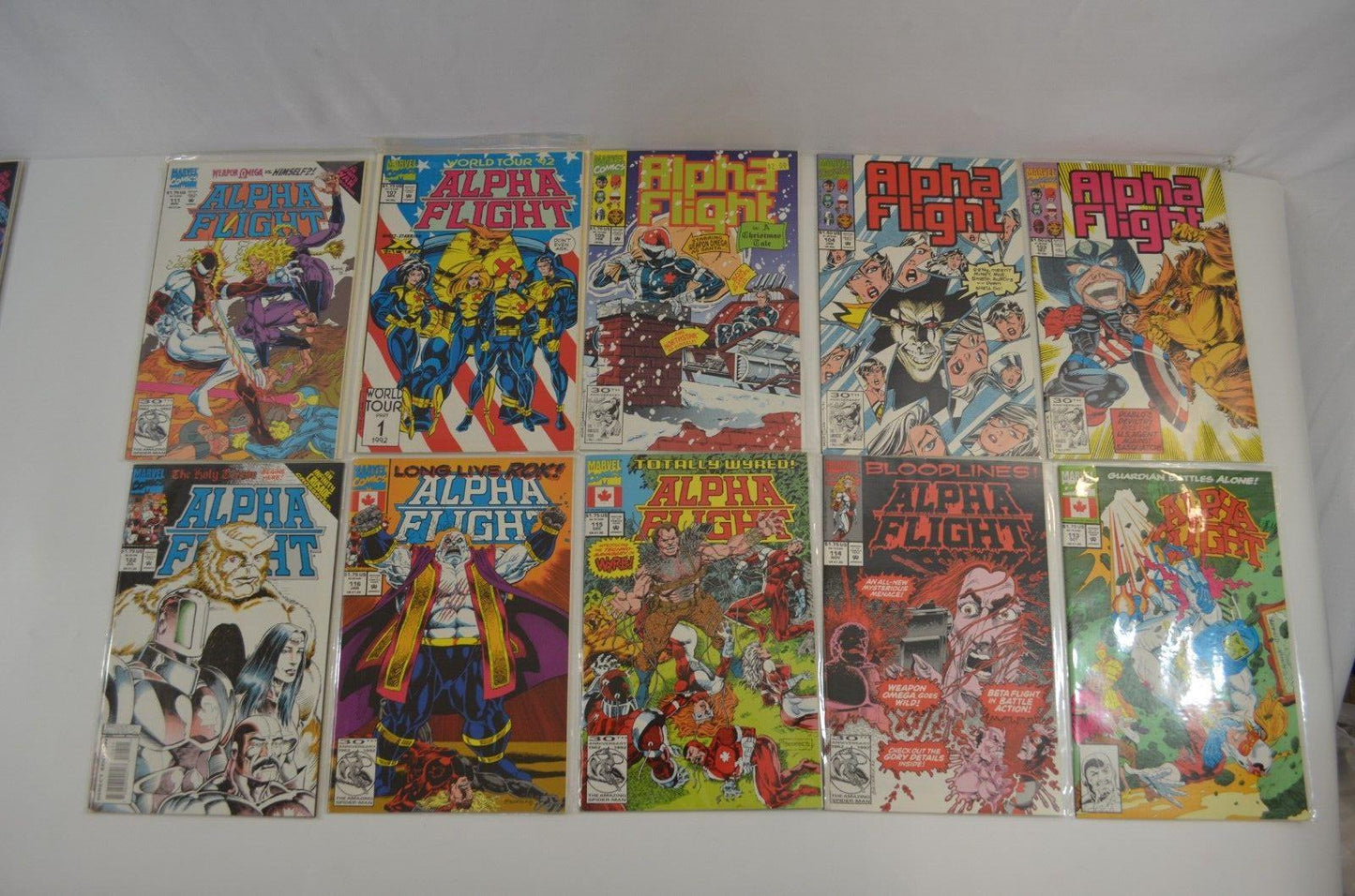 Alpha Flight #1-124 LOT Incomplete Run Annual Special #1 Marvel Comics VF to NM-