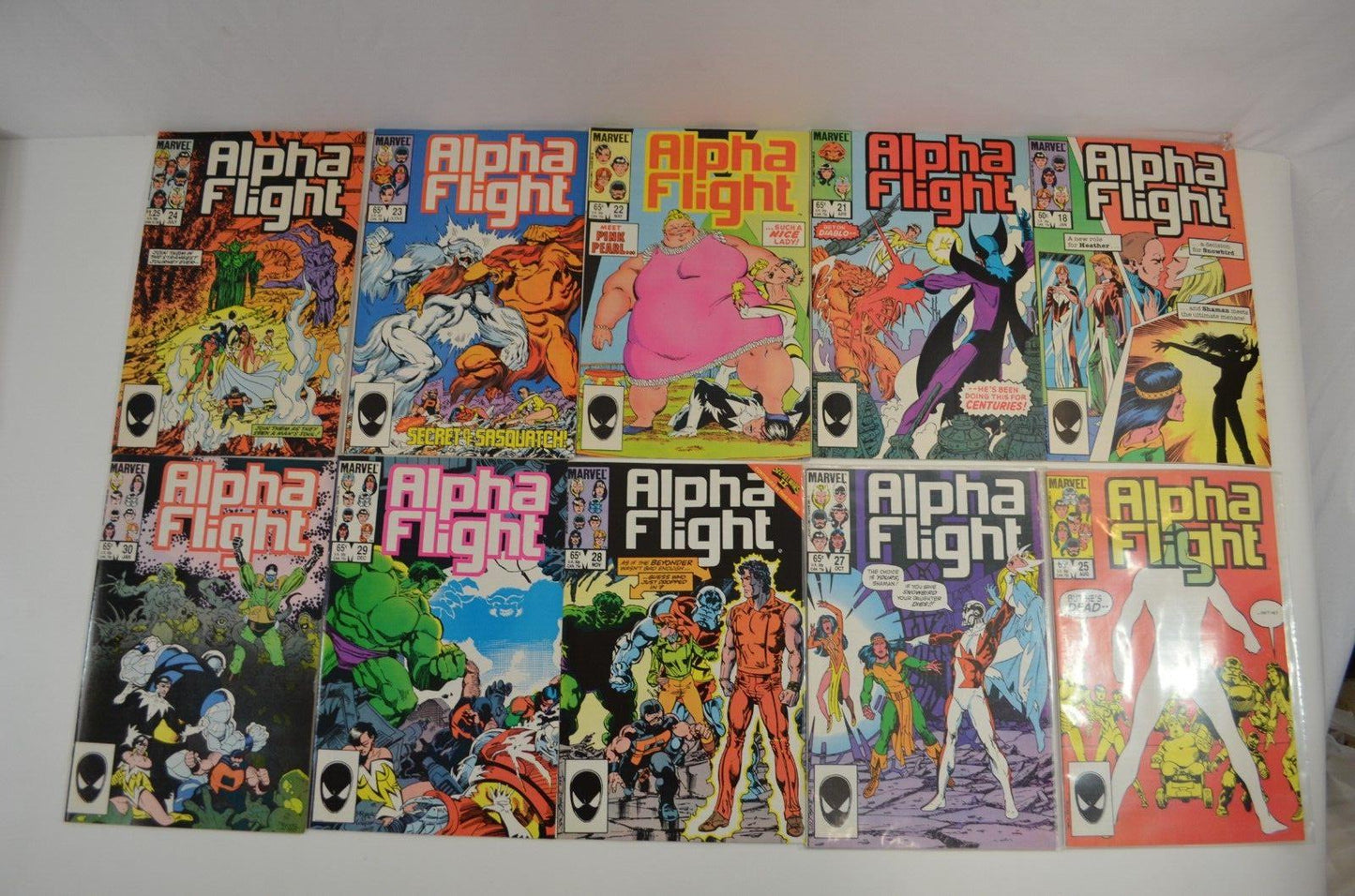 Alpha Flight #1-124 LOT Incomplete Run Annual Special #1 Marvel Comics VF to NM-