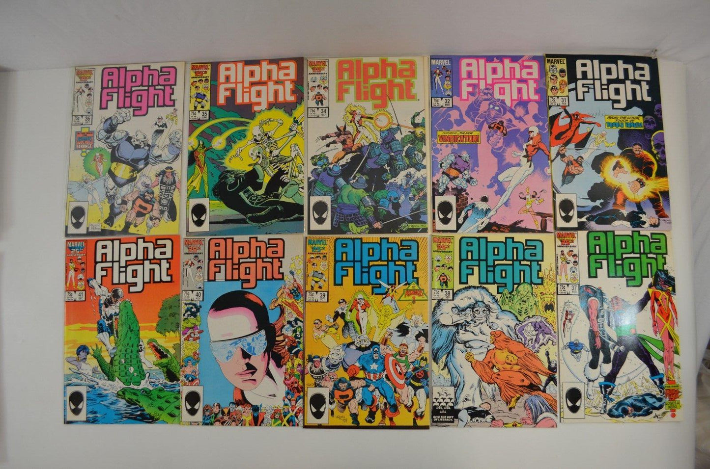Alpha Flight #1-124 LOT Incomplete Run Annual Special #1 Marvel Comics VF to NM-