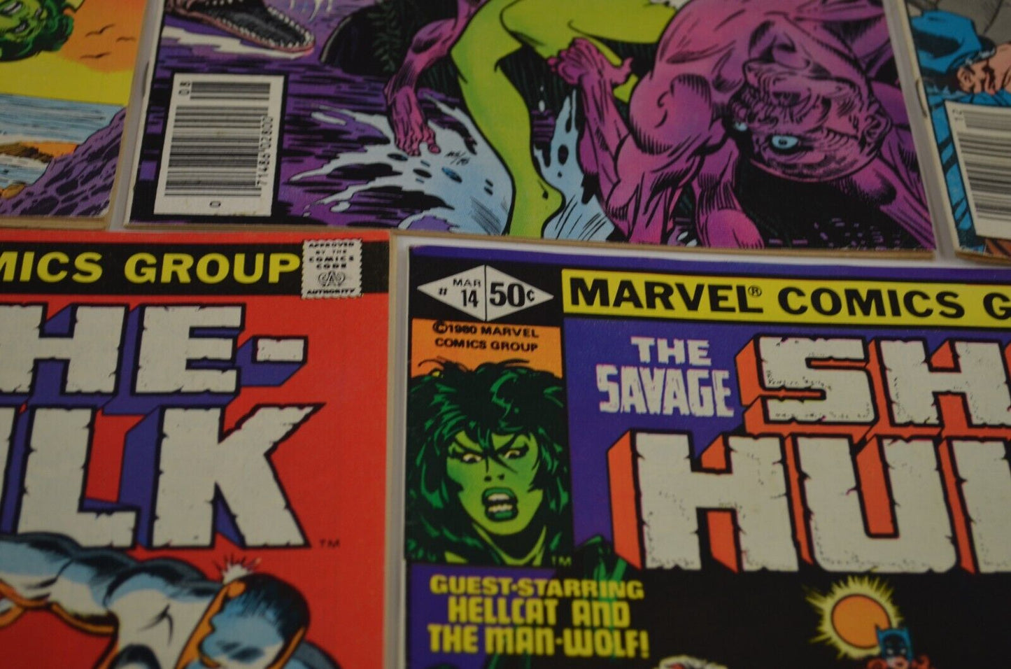 Savage She-Hulk #3 7 11 12 14 Marvel 1980 Bronze Age Comic Lot FN