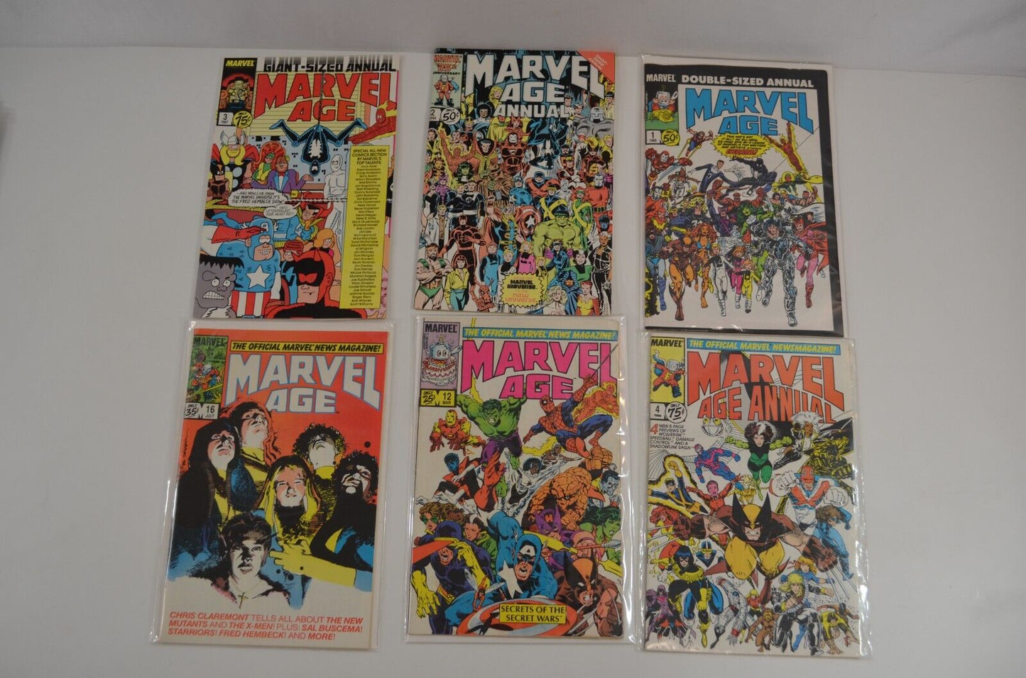 Marvel Age LOT 12 16 23 24 to 130 Incomplete Run Annuals 1 2 3 4 Comics VF