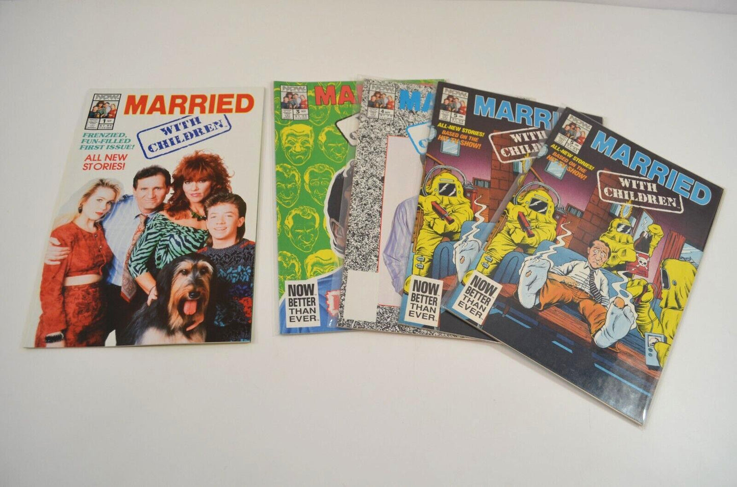 Married with Children #1 2 3 5 5 (NOW, 1991-92) Comic Books Lot of 5 NM- 9.0