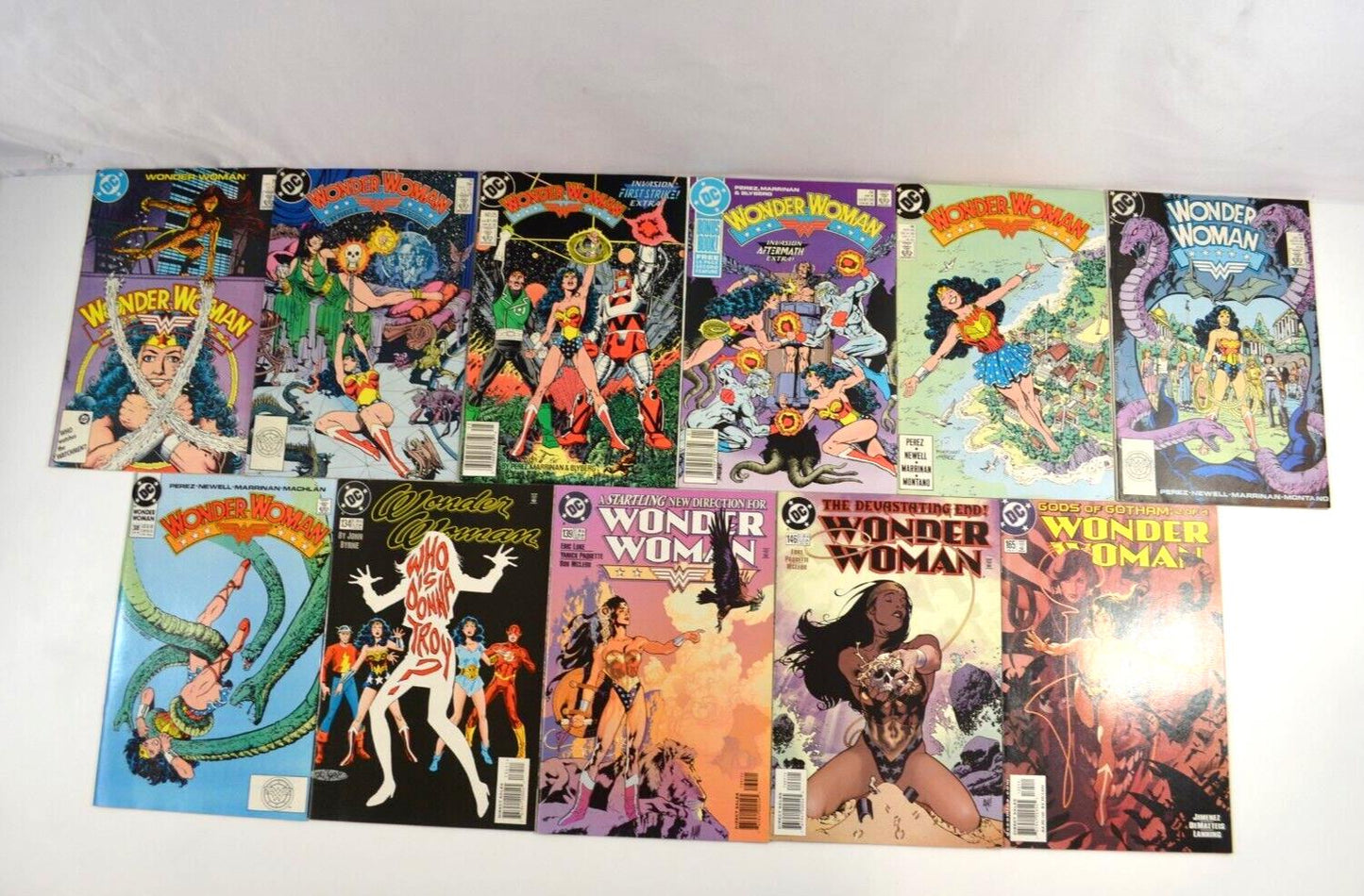 Wonder Woman #9 19 25 26 36-38 134 139 146 165 DC 1987-2001 Comic Book Lot of 11