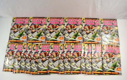 Master of Kung Fu Bleeding Black #1 Marvel Comics 1991 Lot of 20 Copies VF+