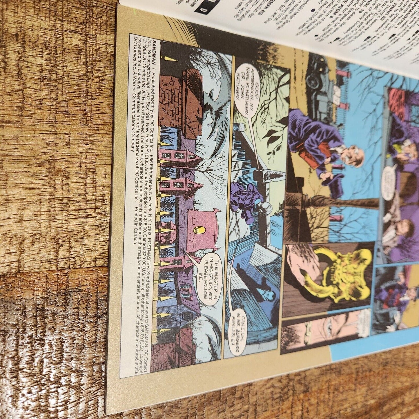 Sandman #1 DC Comics November 1988 Neil Gaiman Mike Drigenberg NM- 9.2