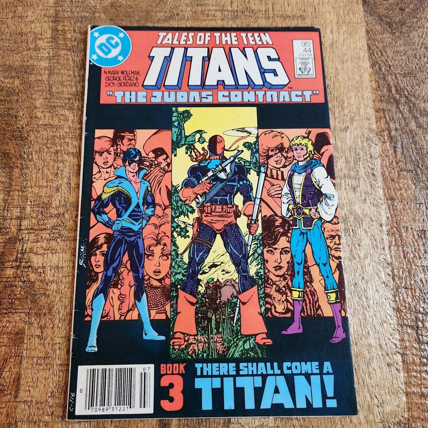 Tales of the New Teen Titans #44 Canadian Newsstand Variant DC Comics VF- 7.5