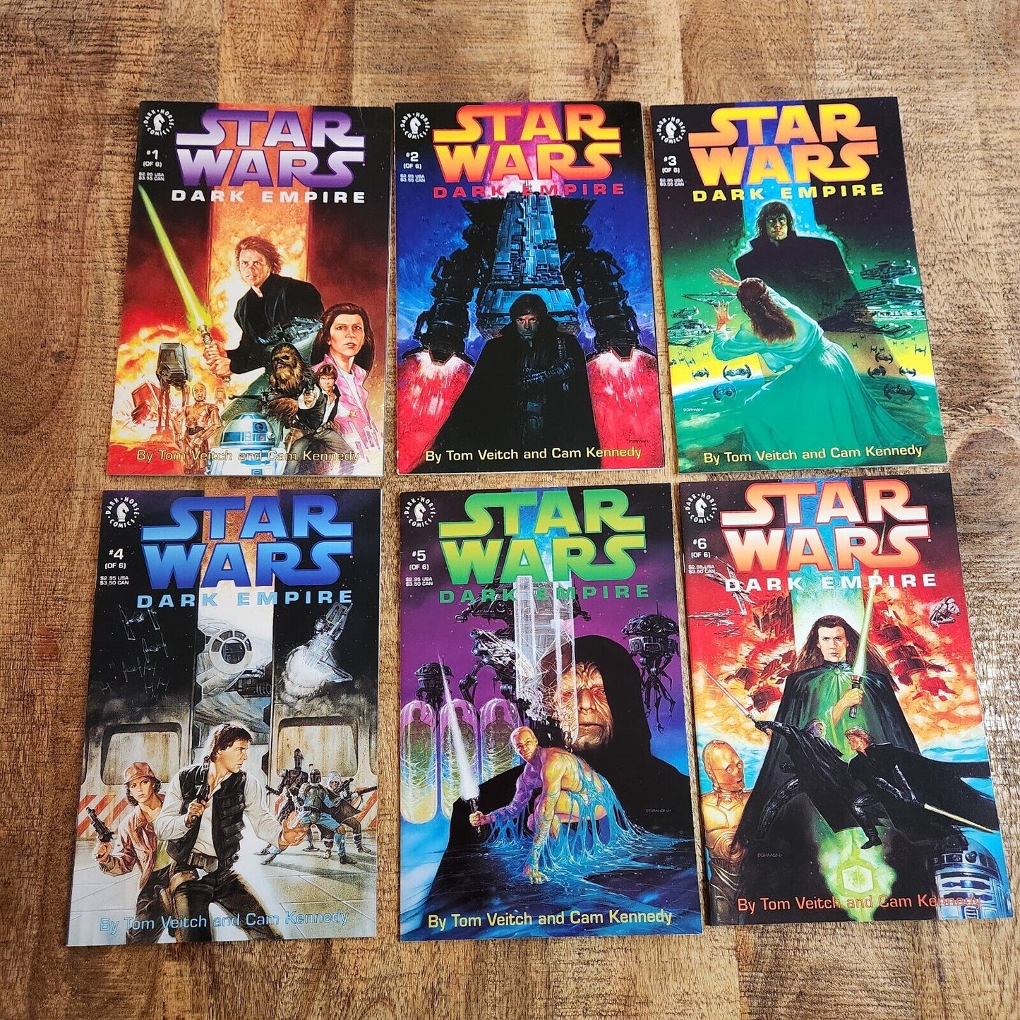 Star Wars Dark Empire #1-6 Dark Horse Comics Complete Series Full Run VF 8.0