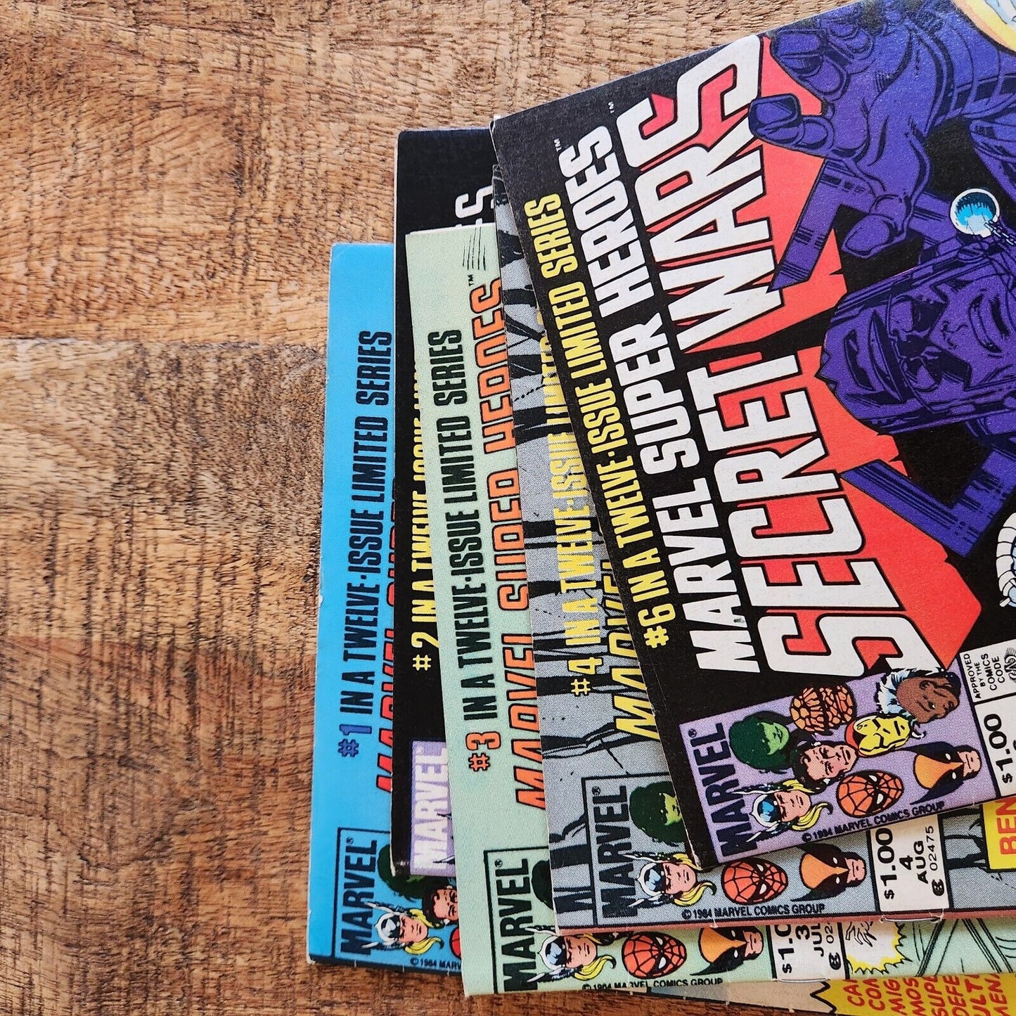 Secret Wars #1-5 #7 (Canadian Price Variants) #9-12 Marvel Comic Book Lot VF 8.0