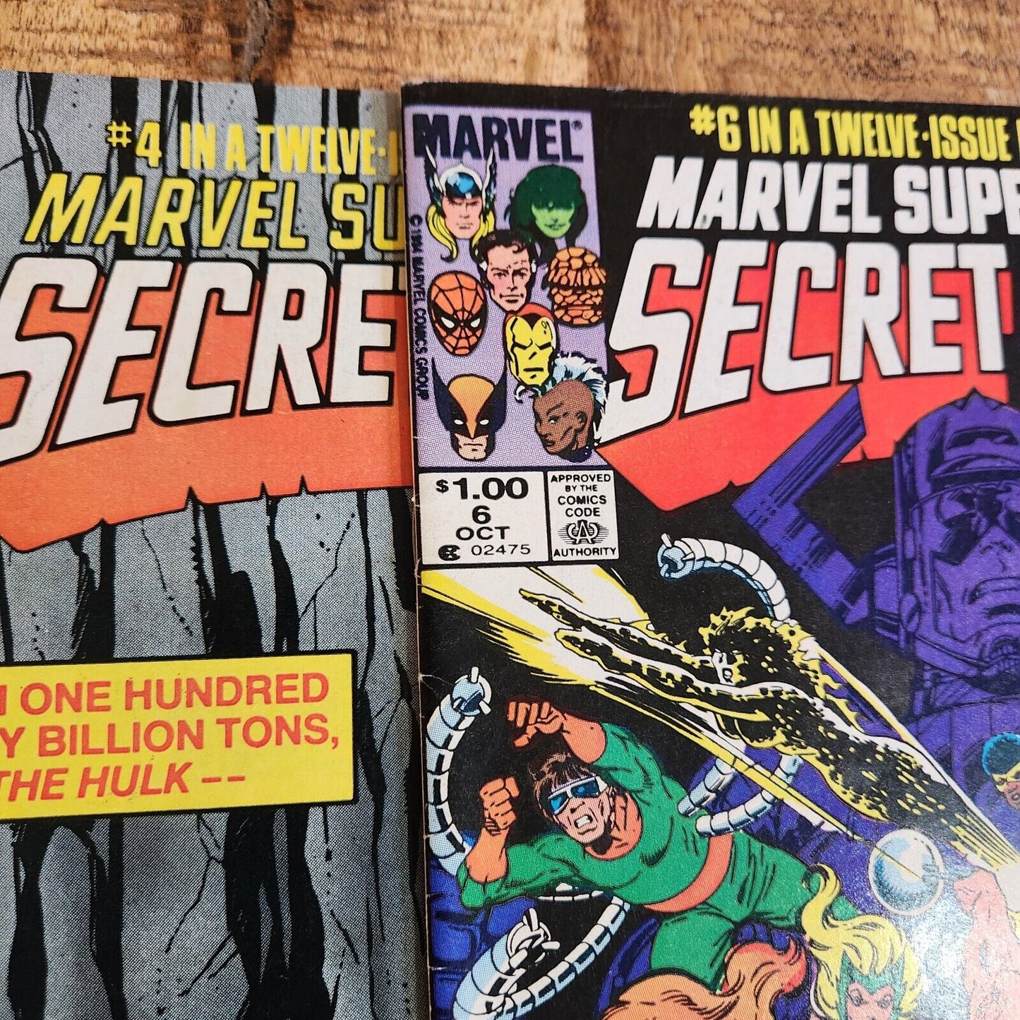 Secret Wars #1-5 #7 (Canadian Price Variants) #9-12 Marvel Comic Book Lot VF 8.0