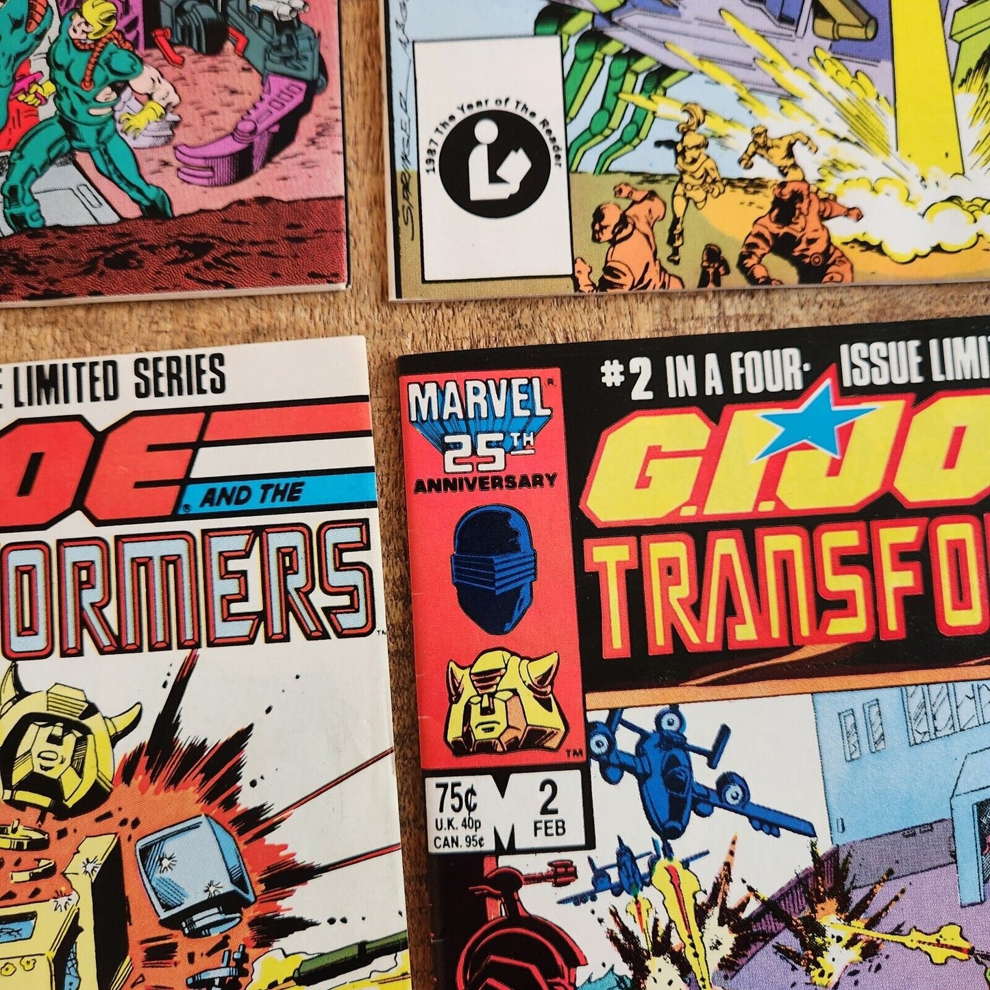 Transformers Headmasters #1-4 / GI Joe & Transformers Marvel Comics Lot VF/NM