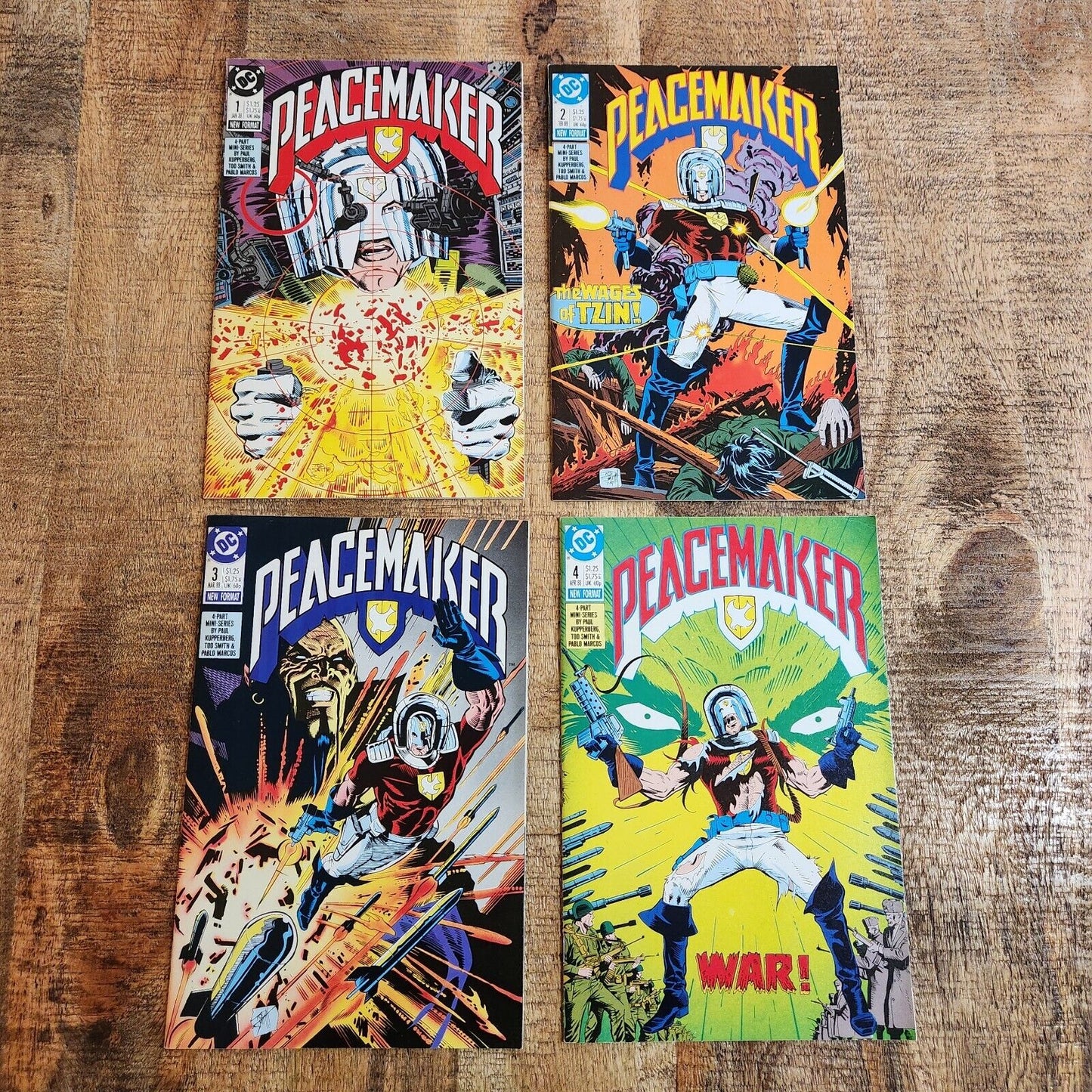 Peacemaker #1 2 3 4 DC Comics Lot 1988 VF+ 8.5 Wages of Tzin Peace of War