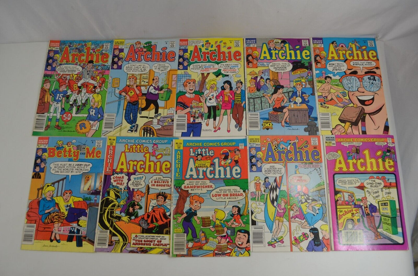 Various Archie Comic Books 40 Cent to 1.20 Lot of 86 Comic Books Good to VF