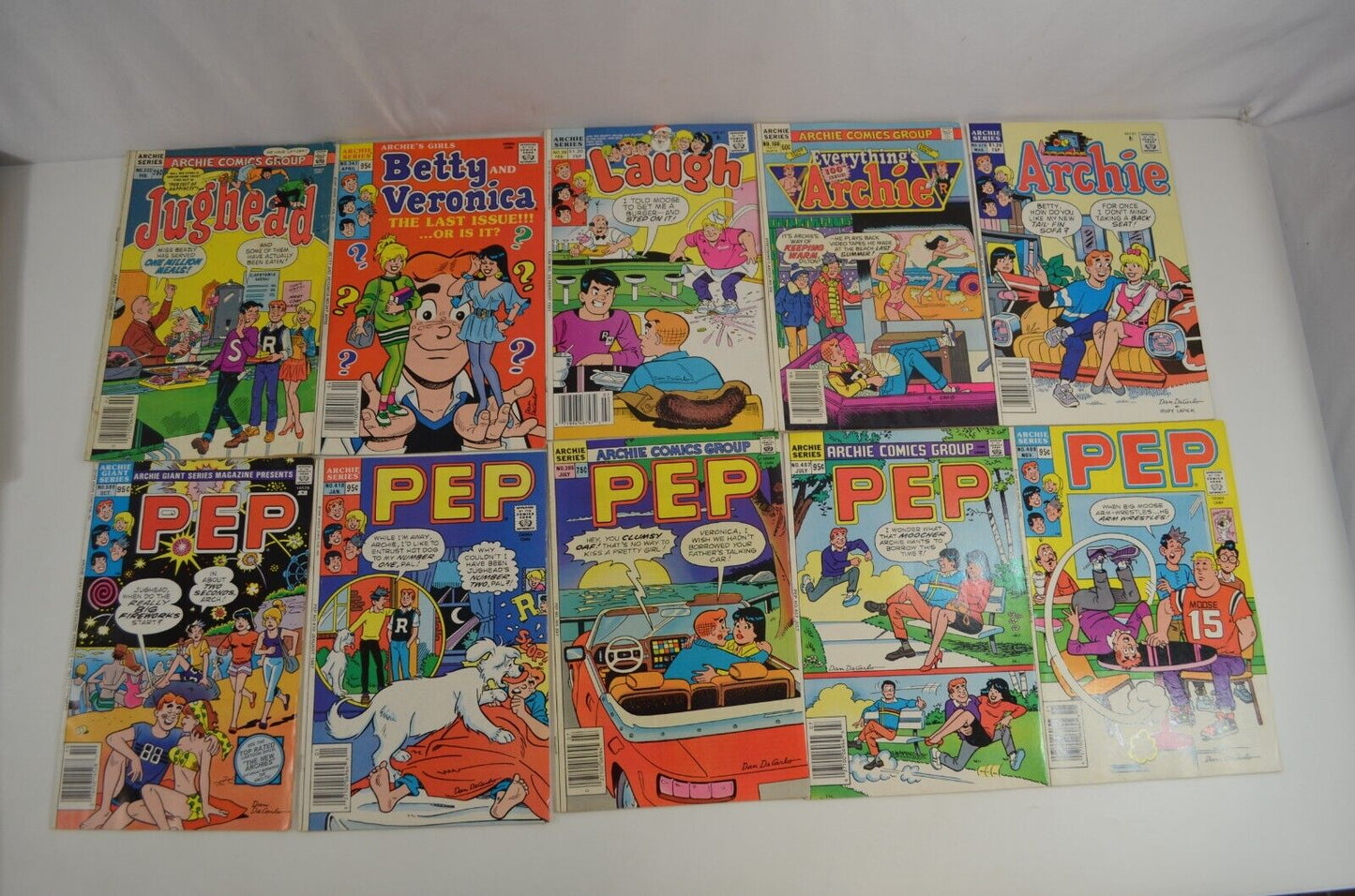 Various Archie Comic Books 40 Cent to 1.20 Lot of 86 Comic Books Good to VF