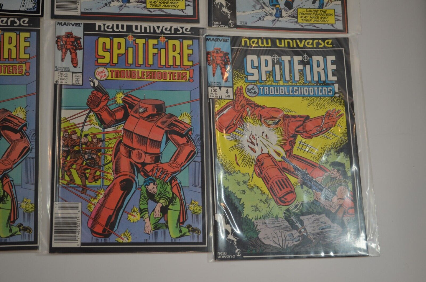 New Universe Series (Marvel Comic, 1980s) Spitfire Nightmask PSI Force Lot of 32