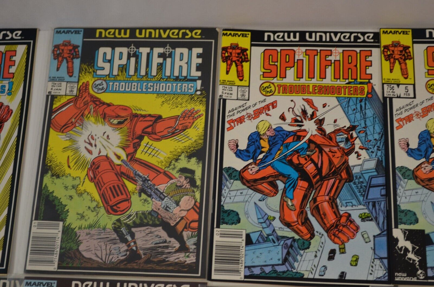 New Universe Series (Marvel Comic, 1980s) Spitfire Nightmask PSI Force Lot of 32