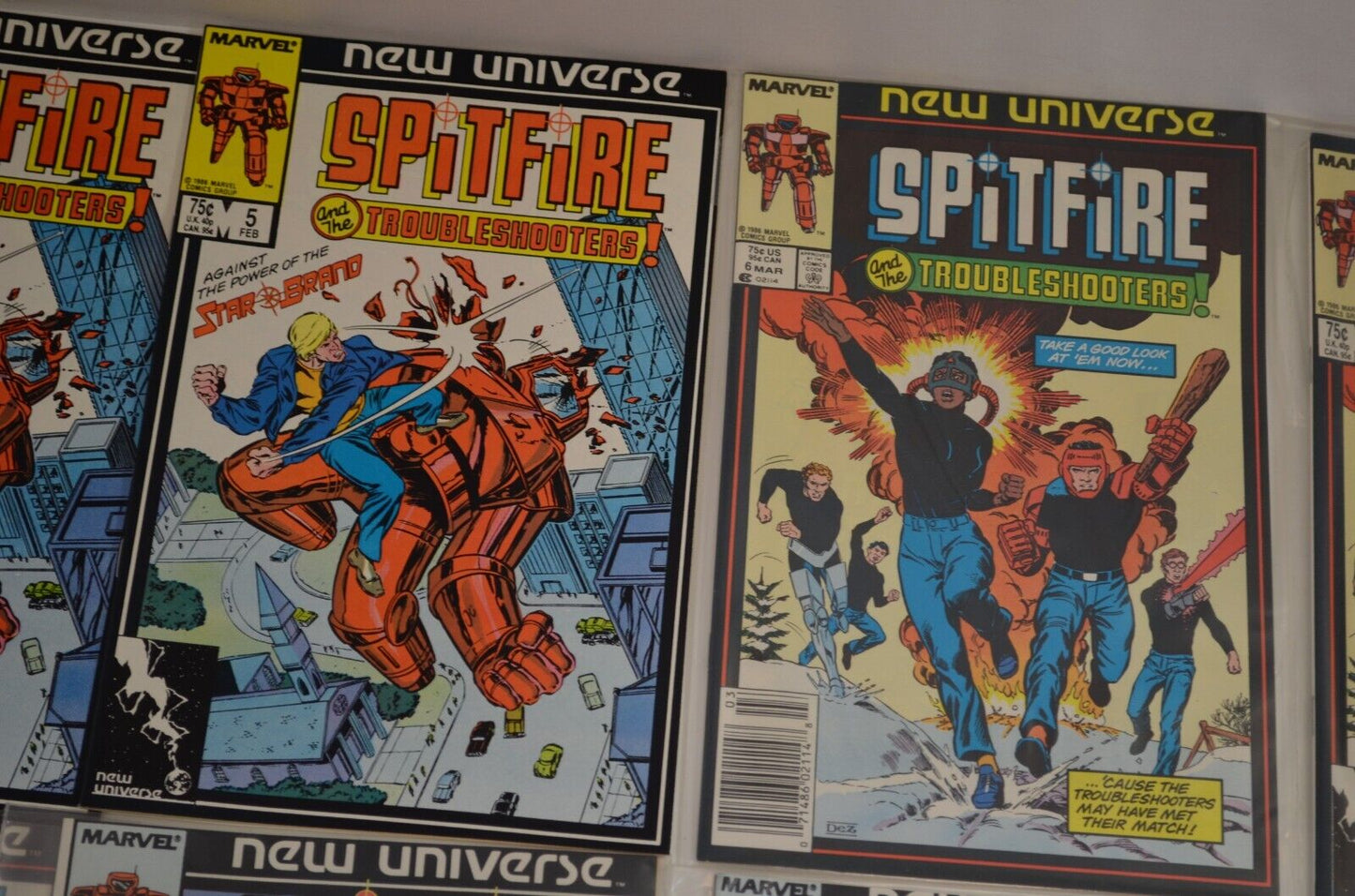 New Universe Series (Marvel Comic, 1980s) Spitfire Nightmask PSI Force Lot of 32