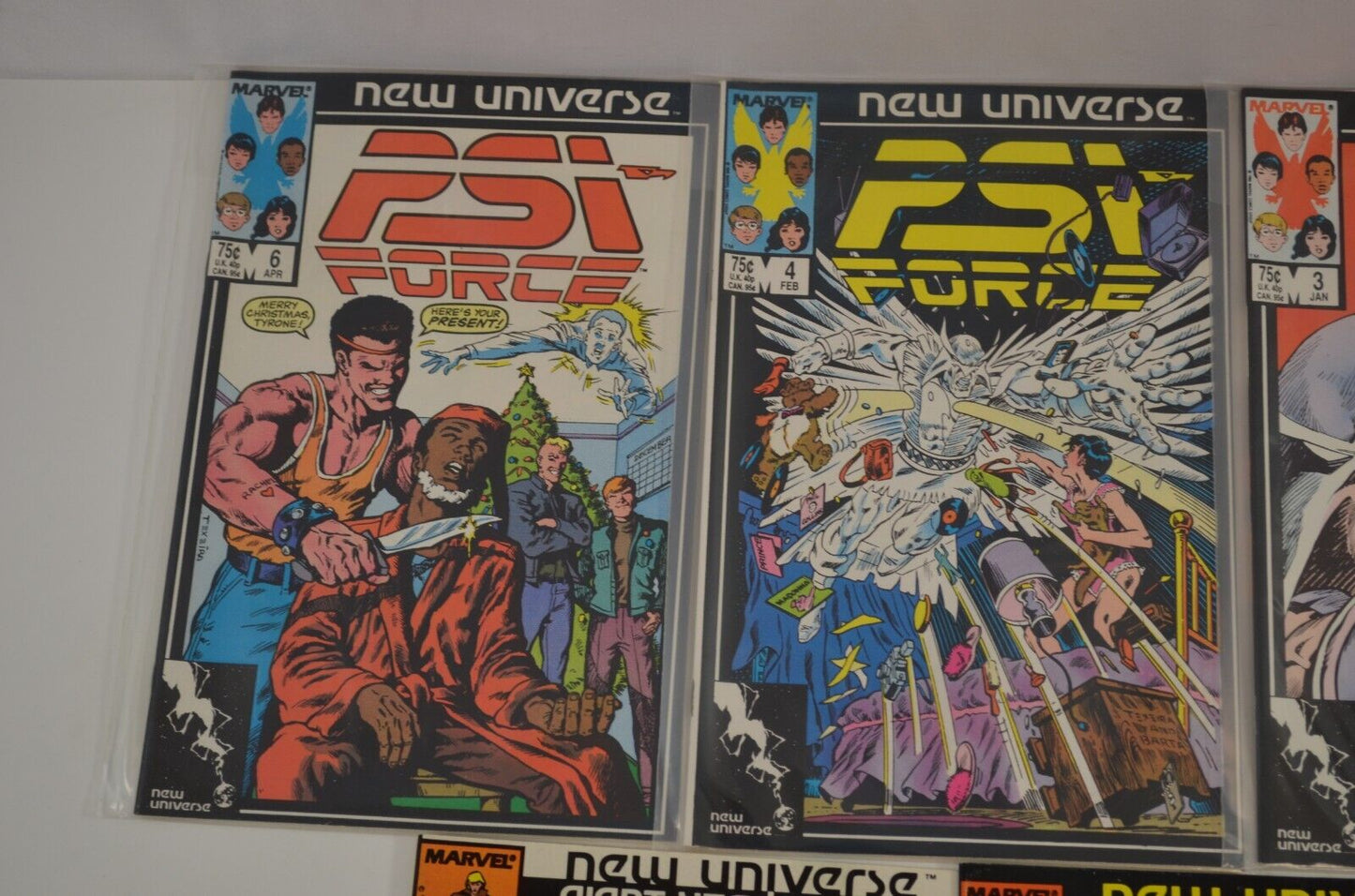 New Universe Series (Marvel Comic, 1980s) Spitfire Nightmask PSI Force Lot of 32