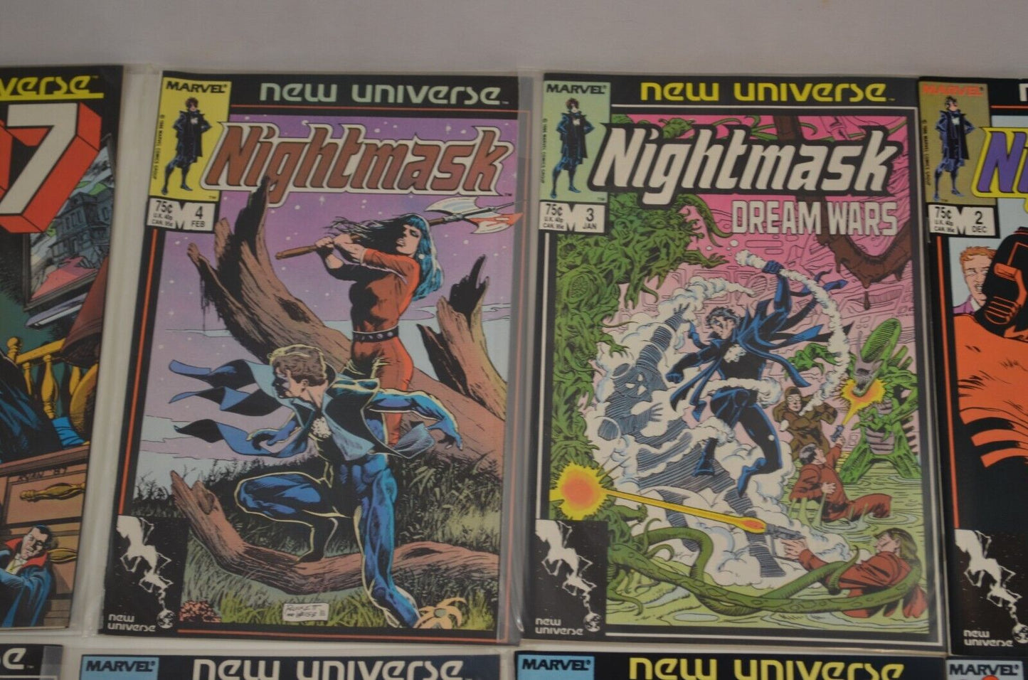 New Universe Series (Marvel Comic, 1980s) Spitfire Nightmask PSI Force Lot of 32