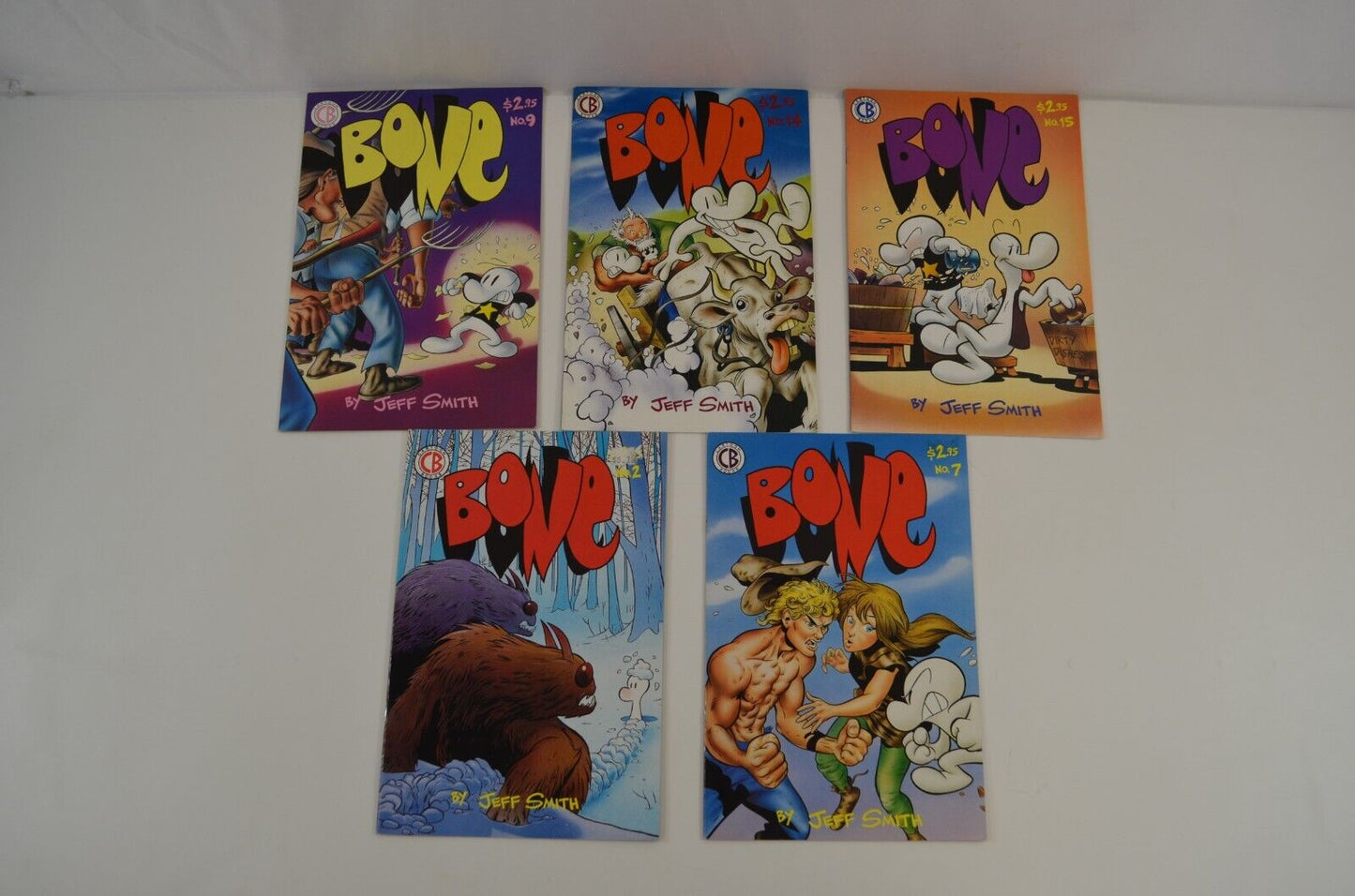 Bone #2, 7, 9, 14-21, 23-25, 32, 40-42, 44, 45 (Cartoon Books) Lot of 20 Comics