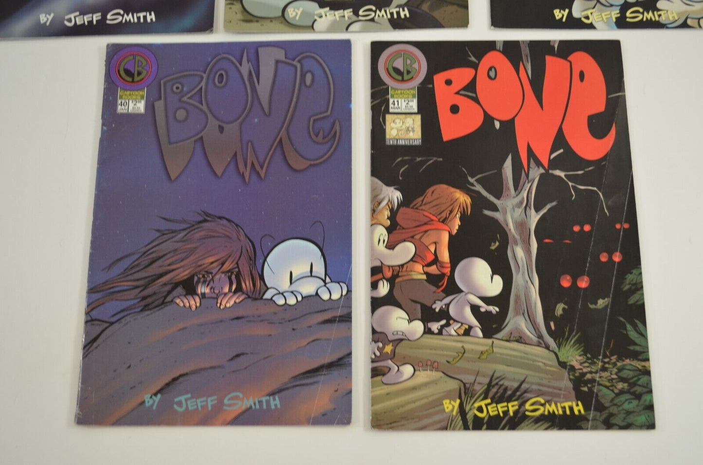 Bone #2, 7, 9, 14-21, 23-25, 32, 40-42, 44, 45 (Cartoon Books) Lot of 20 Comics