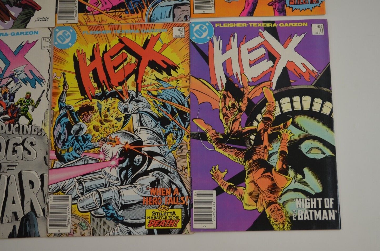 Hex #6-8 10-13 15 (DC, 1986) Lot of 8 Comic Books Canadian Price Variant VF