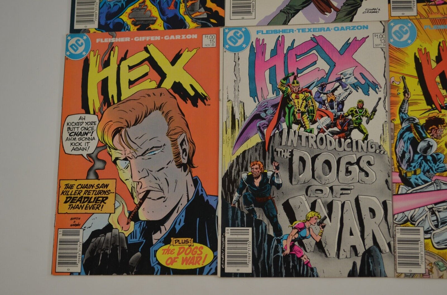 Hex #6-8 10-13 15 (DC, 1986) Lot of 8 Comic Books Canadian Price Variant VF